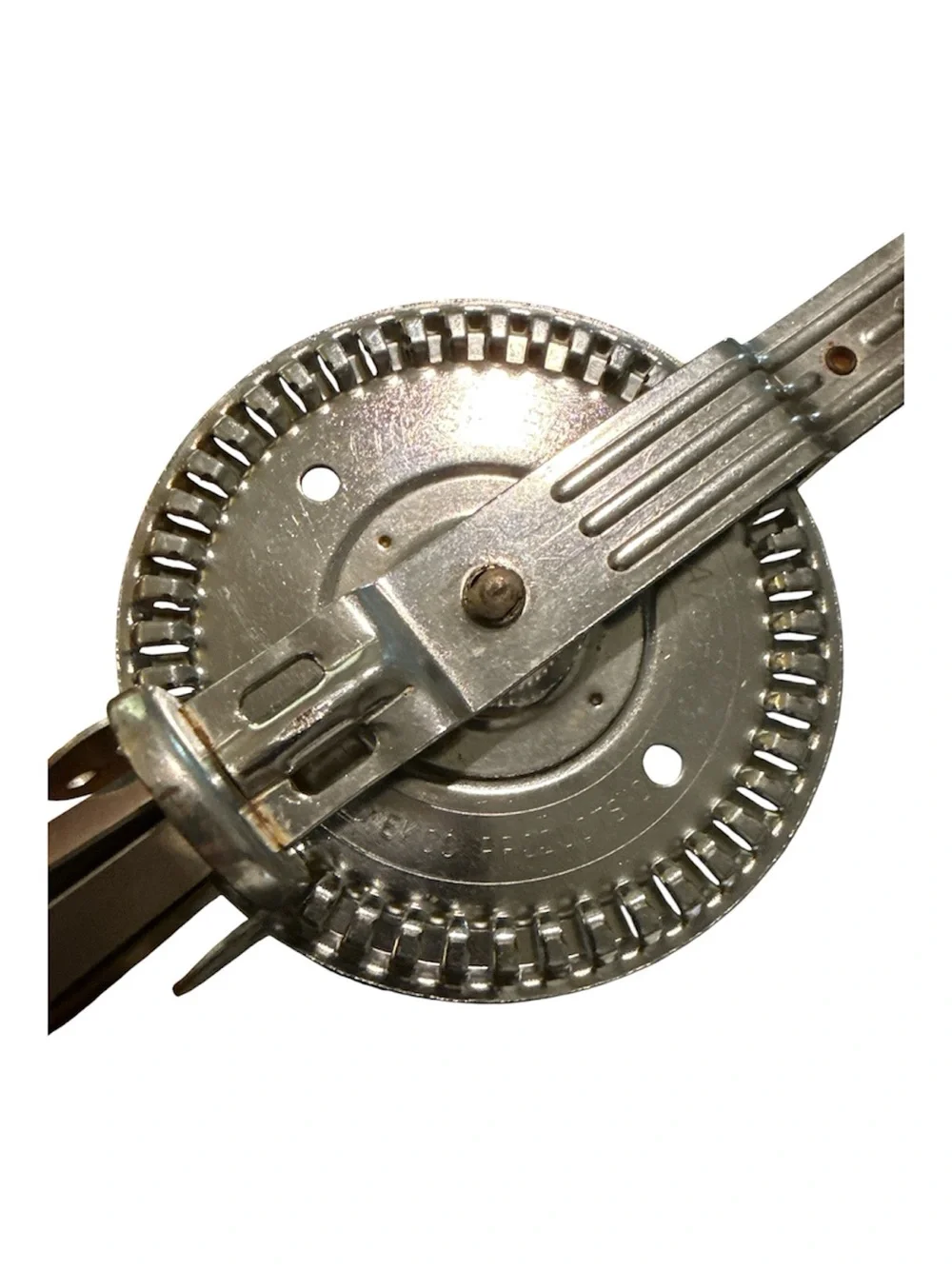 Vintage EKCO A&J High Speed Beater Hand Mixer Egg Beater USA Wooden Handle